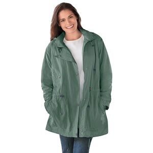 Olive Green 2-in-1 Parka Coat